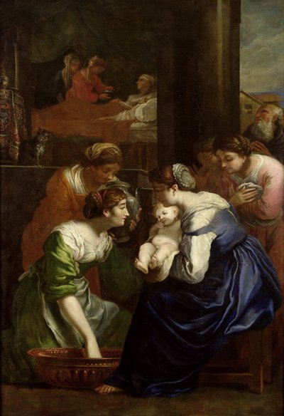The Birth of the Virgin by Italian School